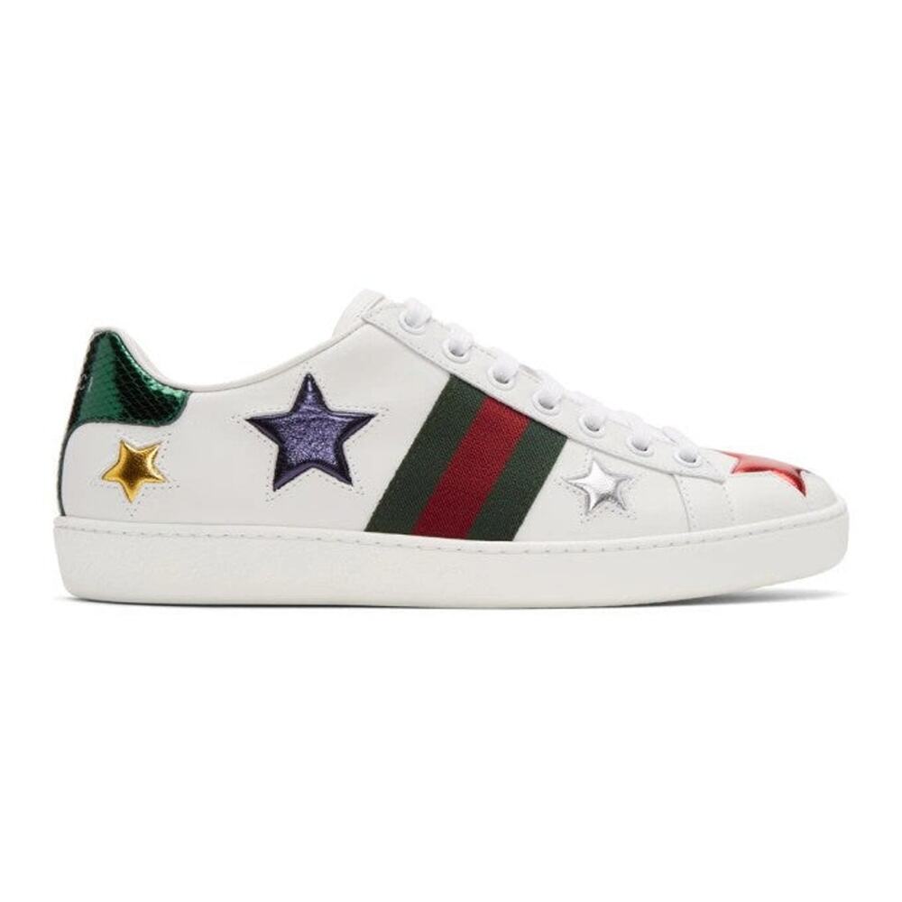 Gucci Ace Stars Sneakers in White - 9